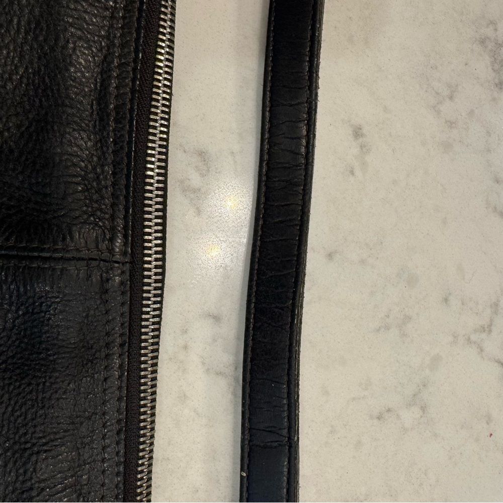 Vintage FURLA Black Studded Leather Hobo Shoulder Bag – Made in Italy - Picture 5 of 16
